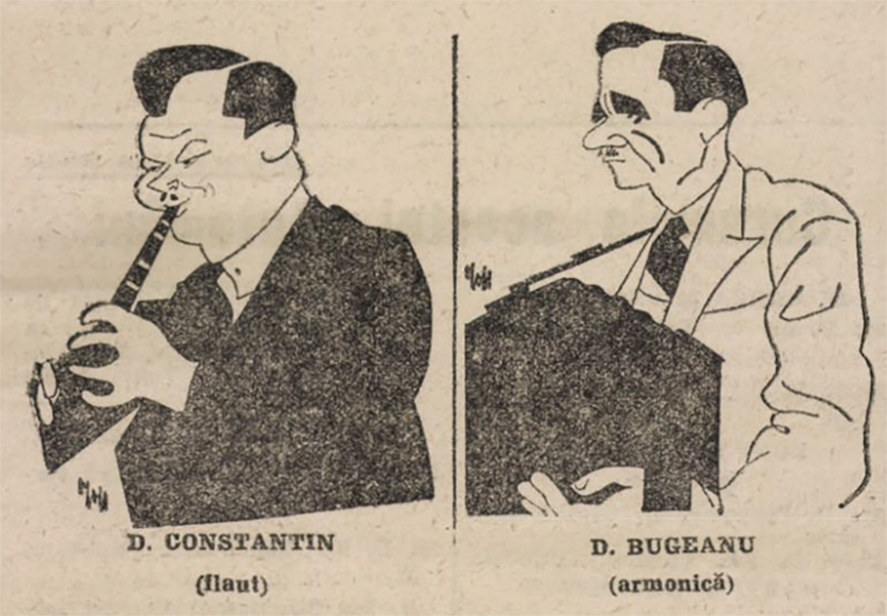 Mr. Constantin and Mr. Bugeanu. Source: “În fața microfonului”, 1931.